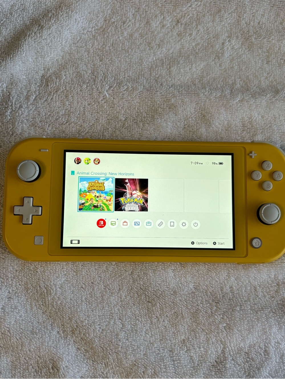 Nintendo Switch Lite console system only with 2 downloaded games
